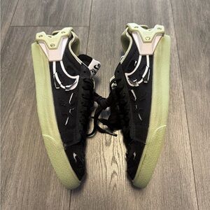 Nike Blazer Low Acronym Black Olive Aura Mens Shoes Sneakers DO9373-001 Size 5.5